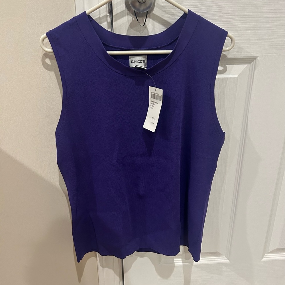 NWT Chico’s Cool Crepe Melody SL Knit Dawn Top. Never Worn